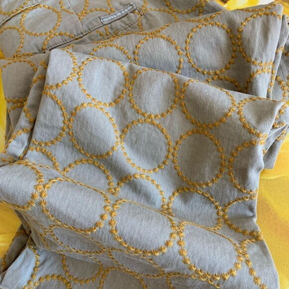 ANTHROPOLOGIE Embroidered Chinos (Sz 32) - Picture 11 of 13